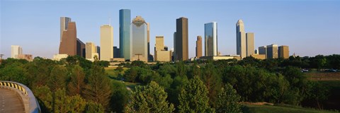 Framed Downtown Houston Print