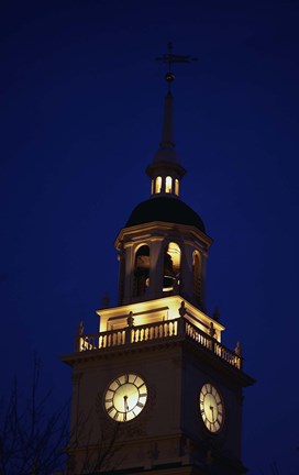 Framed Independence Hall Tower Philadelphia PA Print