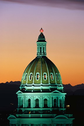 Framed Colorado State Capitol Building Denver CO Print