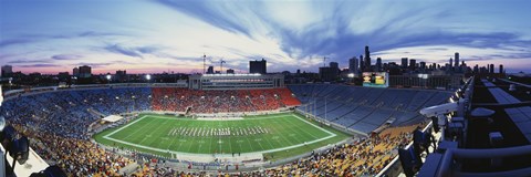 Framed Soldier Field Football, Chicago, Illinois, USA Print