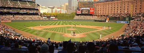 Framed Camden Yards Baseball Game Baltimore Maryland Print