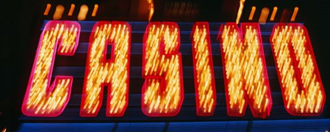 Framed Casino Sign Las Vegas NV Print