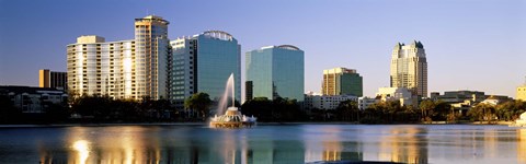 Framed Orlando skyline, Florida Print