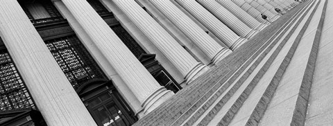 Framed Courthouse Steps in New York City, New York State Print