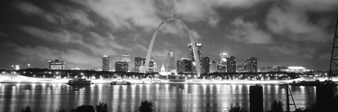 Framed Evening St Louis MO Print