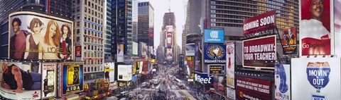 Framed Dusk, Times Square, NYC, New York City, New York State, USA Print