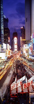 Framed High Angle view of Times Square, NYC Print