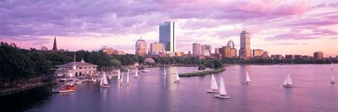 Framed Dusk Boston MA Print
