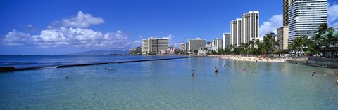 Framed Waikiki Beach Honolulu Oahu HI Print