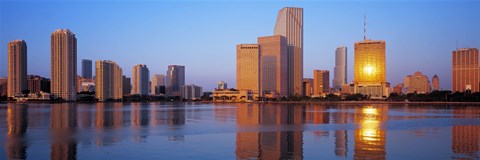 Framed Sunrise, Miami, Florida, USA Print