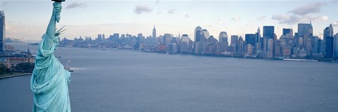 Framed Close up of the Statue of Liberty Print