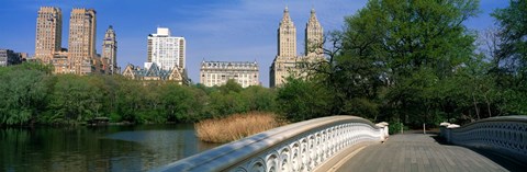 Framed Bow Bridge, Central Park, NYC, New York City, New York State, USA Print