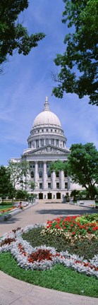 Framed USA, Wisconsin, Madison, State Capital Building Print