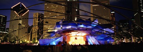 Framed Pritzker Pavilion, Millennium Park, Chicago, Illinois, USA Print