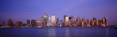 Framed Skyscrapers in a city, Manhattan, New York Print