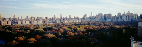 Framed View Over Central Park, Manhattan, NYC, New York City, New York State, USA Print