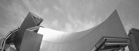 Framed Low Angle View Of A Building, Millennium Park, Chicago, Illinois, USA Print
