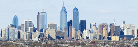Framed Skyscrapers in Philadelphia, Pennsylvania, USA Print