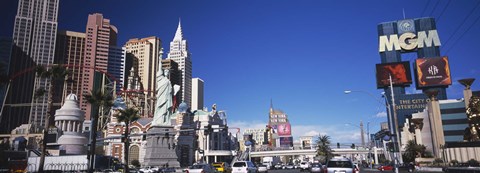 Framed Buildings in a city, The Strip, Las Vegas, Nevada, USA Print