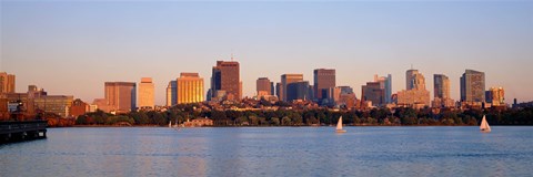Framed Boston, Massachusetts skyline Print