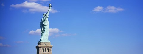 Framed Low angle view of a statue, Statue of Liberty, Liberty State Park, Liberty Island, New York City, New York State, USA Print