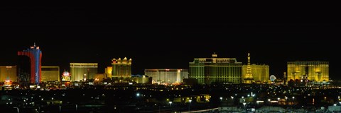 Framed Las Vegas, Nevada at night Print