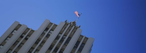 Framed Low angle view of an office building, Downtown San Jose, San Jose, Silicon Valley, Santa Clara County, California, USA Print