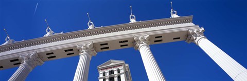Framed Low angle view of a hotel, Caesars Palace, The Las Vegas Strip, Las Vegas, Nevada, USA Print