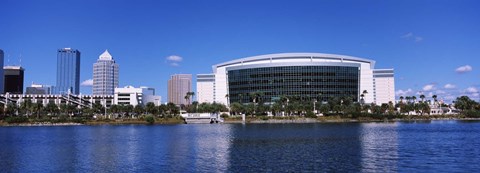 Framed Buildings at the waterfront, St. Pete Times Forum, Tampa, Florida, USA Print