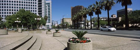 Framed Office buildings in a city, Downtown San Jose, San Jose, Santa Clara County, California, USA Print