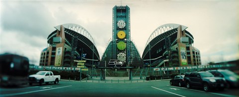 Framed Facade of a stadium, Qwest Field, Seattle, Washington State, USA Print