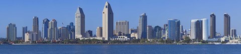 Framed City at the waterfront, San Diego, California, USA 2010 Print