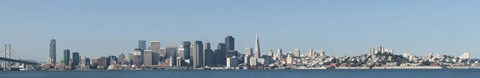 Framed CaptionCity at the waterfront, San Francisco Bay, San Francisco, California, USA 2010 Print