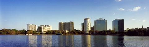 Framed Lake Eola, Orlando, Florida (distant view) Print