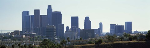 Framed Skyscrapers in a city, Los Angeles, California, USA 2009 Print