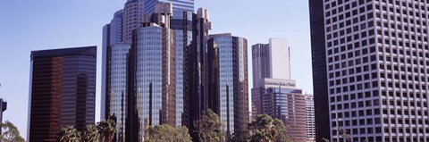 Framed Reflections in Los Angeles skyscrapers, Los Angeles County, California, USA Print