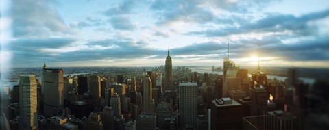 Framed Buildings in a city, Empire State Building, Manhattan, New York City, New York State, USA 2011 Print