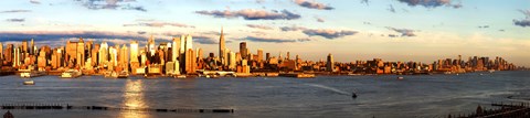 Framed View of Manhattan from New Jersey Print