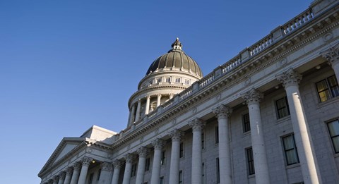 Framed Utah State Capitol Building, Salt Lake City, Utah Print