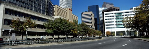 Framed Buildings in a city, Downtown Denver, Denver, Colorado, USA Print