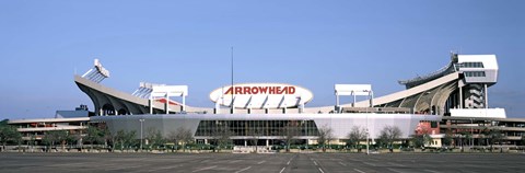 Framed Football stadium, Arrowhead Stadium, Kansas City, Missouri Print