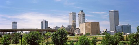 Framed Downtown Tulsa from Centennial Park, Oklahoma Print