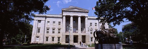 Framed Facade of a government building, City Hall, Raleigh, Wake County, North Carolina, USA Print