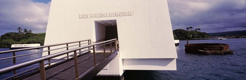 Framed USS Arizona Memorial, Pearl Harbor, Honolulu, Hawaii Print