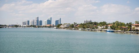 Framed Buildings at the waterfront, Miami, Florida, USA (daytime) Print