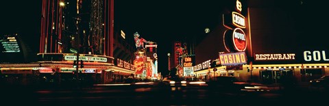 Framed Las Vegas NV Downtown Neon, Fremont St Print
