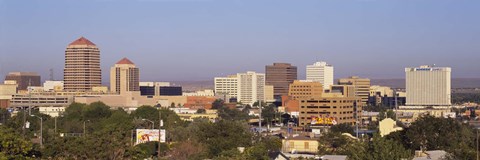 Framed Buildings in a city, Albuquerque, New Mexico, USA Print