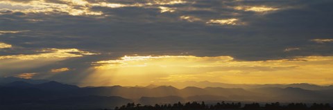 Framed Clouds in the sky, Daniels Park, Denver, Colorado, USA Print