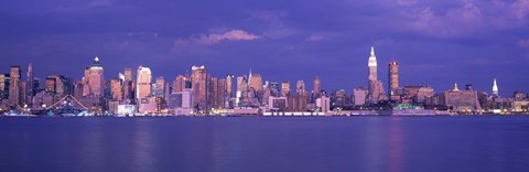 Framed Hudson River, NYC, New York City, New York State, USA Print