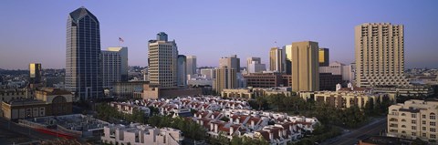 Framed Aerial view of San Diego, California Print